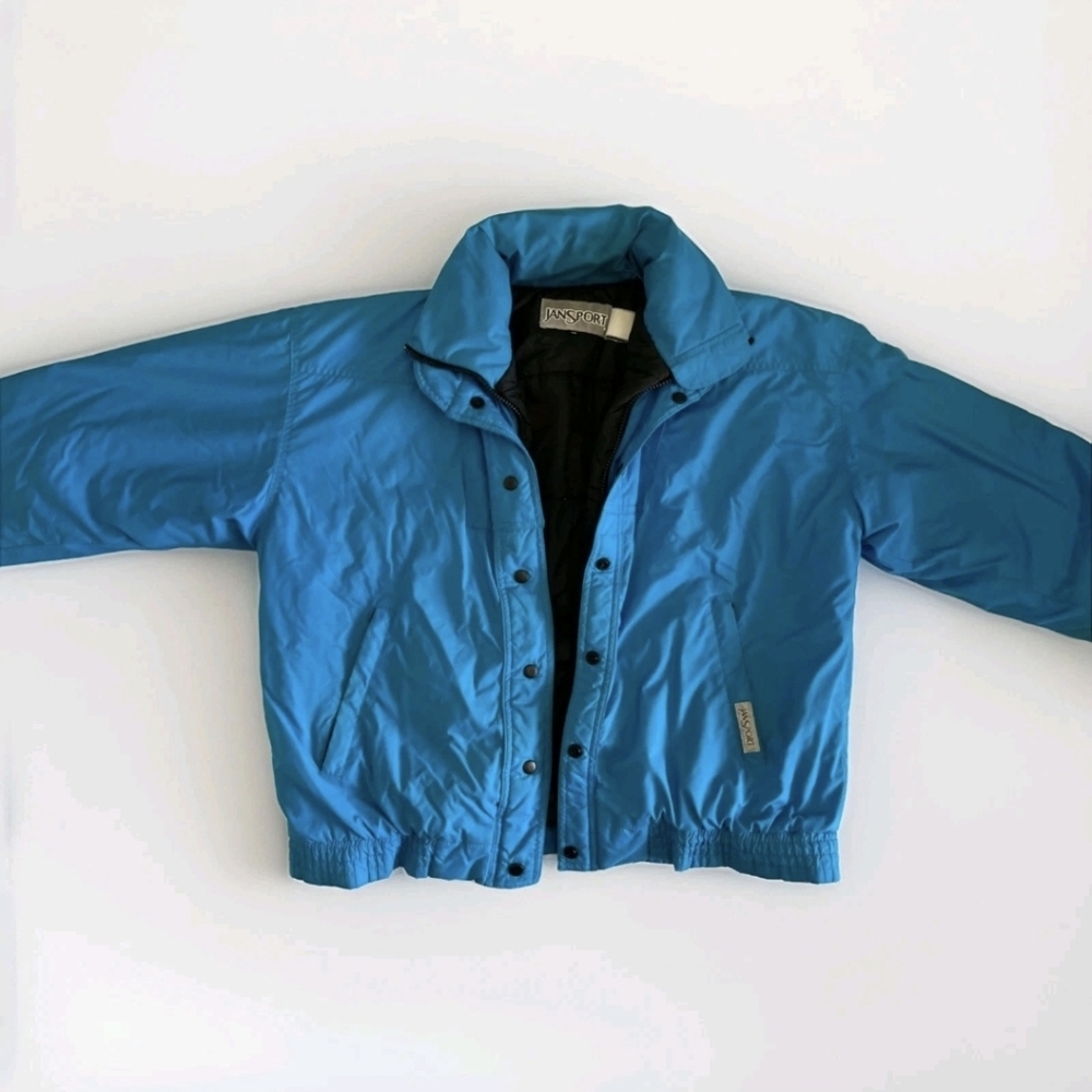 Vintage Blue Jansport Insulated Jacket